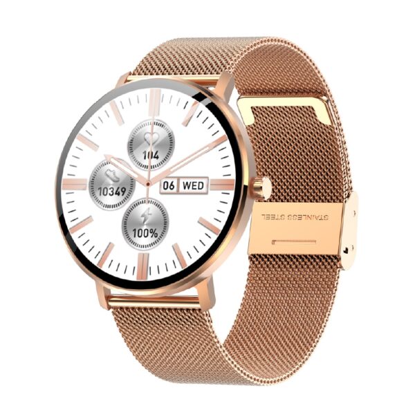 Reloj Inteligente 23 Luxe Gold - Malla Metálica Gold
