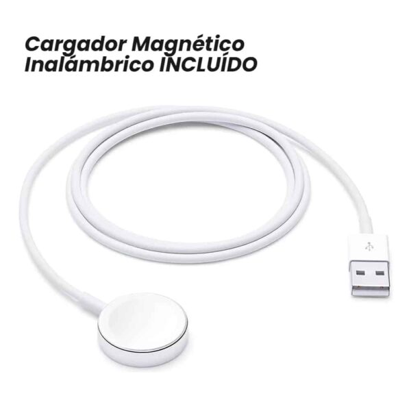 Reloj Inteligente Smartwatch 29 Ultra + Gold – Malla Ocean Blanca + Malla Deportiva Azul - Imagen 13